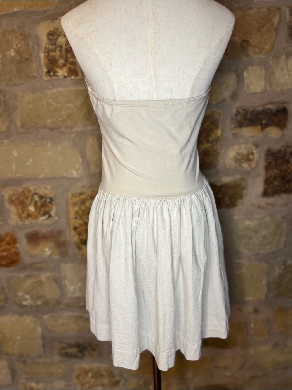 Free People Onda Strapless Tube Mini Dress Drop-Waist Size M - Picture 5 of 9